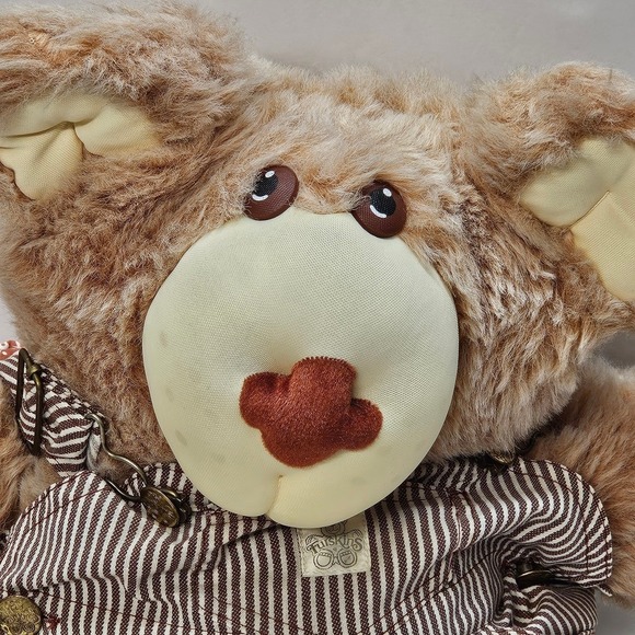 Vintage 1984 Furskins Dudley 22" Teddy Bear Overalls Plush‎ Stuffed Animal - Picture 2 of 14